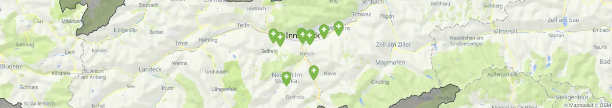 Map view for Pharmacies emergency services nearby Völs (Municipality, Tirol) (93)